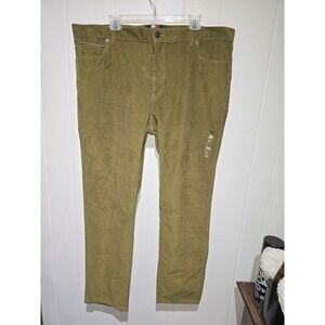Men Tommy Hilfiger TH Flex Straight Fit Stretch Pocket Corduroy Pants 42X32 NWT